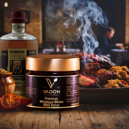 prémium whiskeys-mézes bbq-szósz